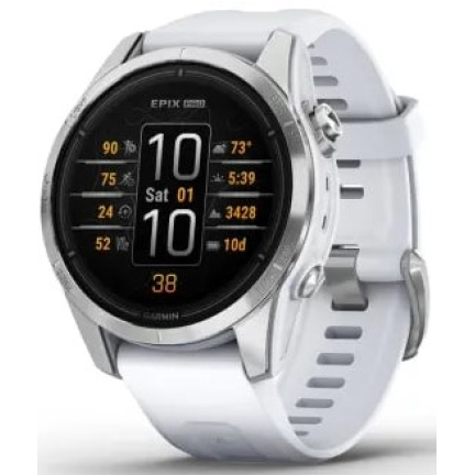 Garmin epix Pro (Gen 2) 42 mm Silver / Whitestone Band (010-02802-01)