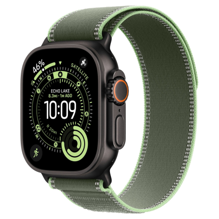 Apple Watch Ultra 3 (2025) 49mm Black Titanium Case / Green - Neon Trail Loop
